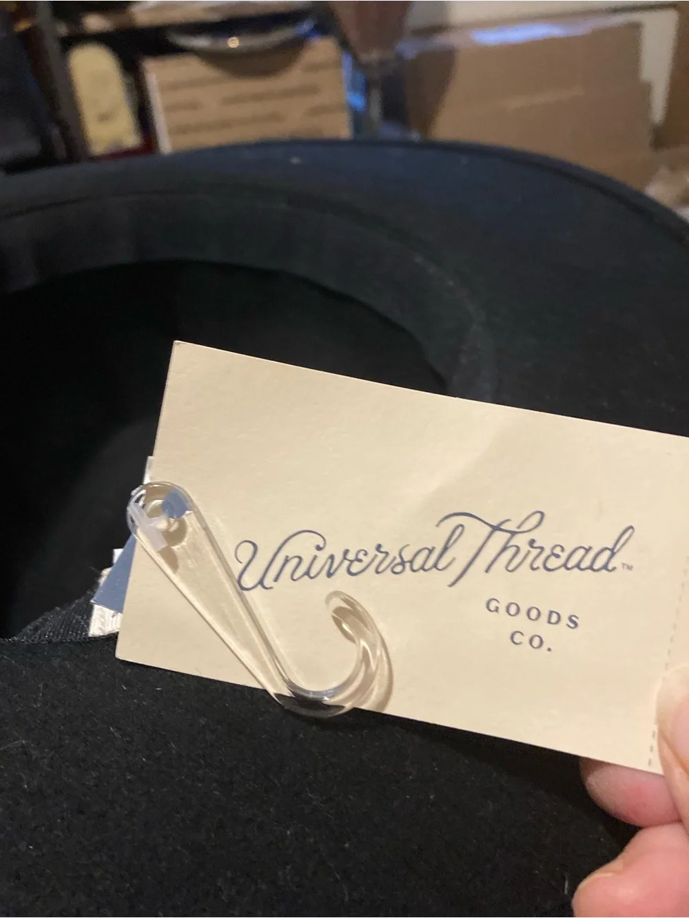 Universal Thread Goods black fedora hat for women